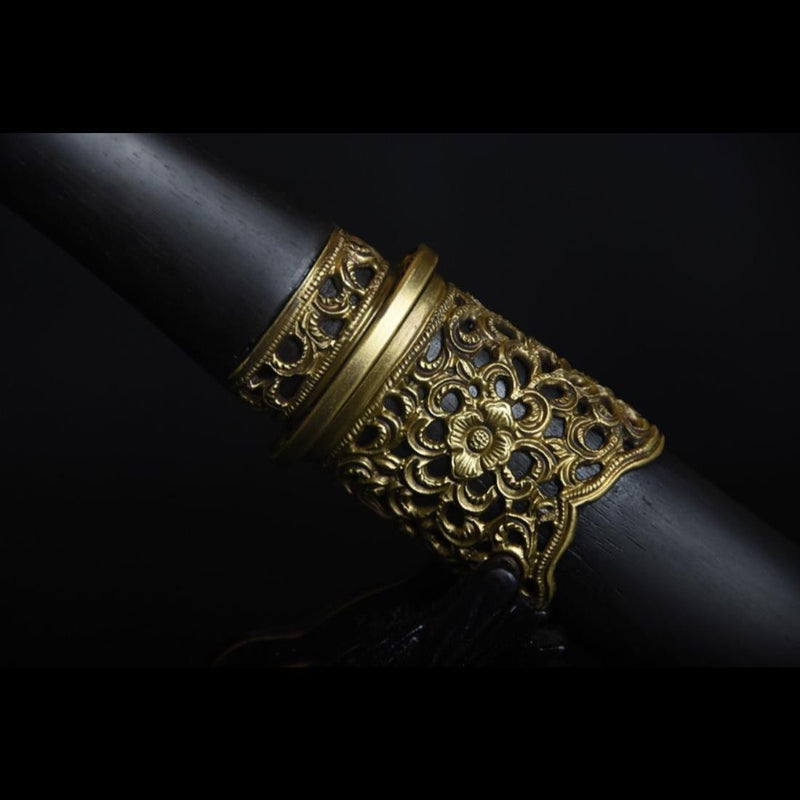 Handmade Chinese Sword Mini Longquan Short Sword Folded Steel Blade Eb 