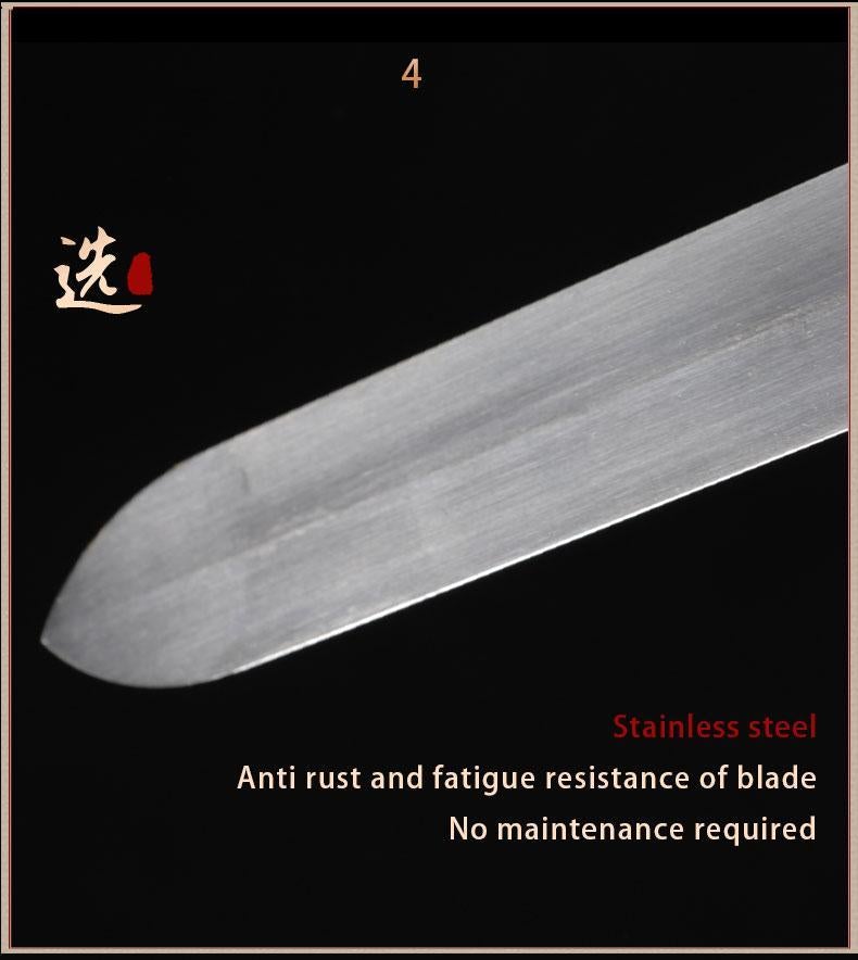 Handmade Chinese Sword Bronze Martial Arts Tai Chi Jian Stainless Stee 
