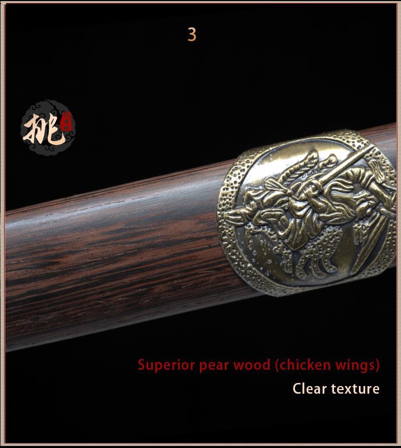 Handmade Chinese Sword Bronze Martial Arts Tai Chi Jian Stainless Stee 