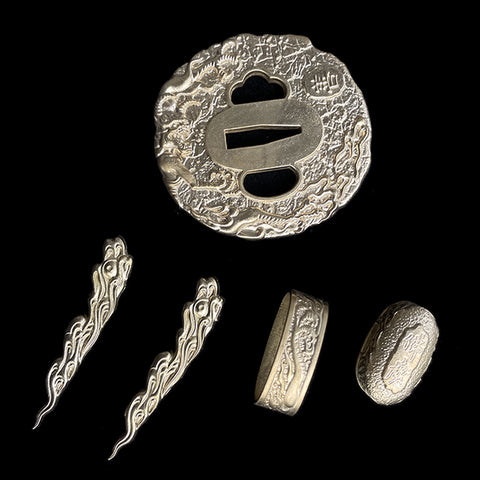 custom samurai sword makers Copper Tsuba By Steel Mold-COOLKATANA-QQ-009