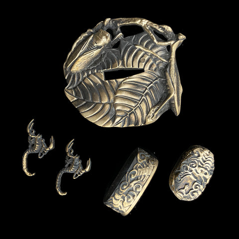 custom samurai sword makers Copper Tsuba By special mold-COOLKATANA-QQ-201