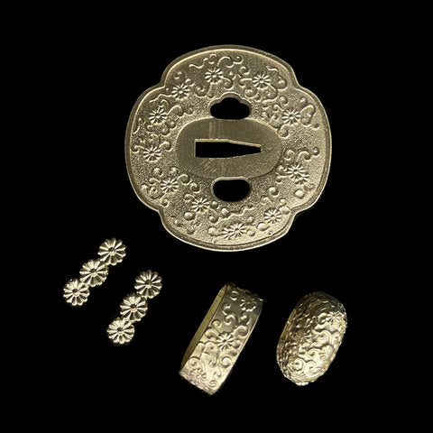 custom samurai sword makers Copper Tsuba By Steel Mold-QQ-024-COOLKATANA