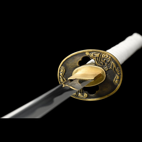 Dante Devil May Cry 3 Katana Sword Yamato 1095 High Carbon Steel Copper Fittings Clay Tempered Tsuba Fitting SL-1284-U COOLKATANA 16