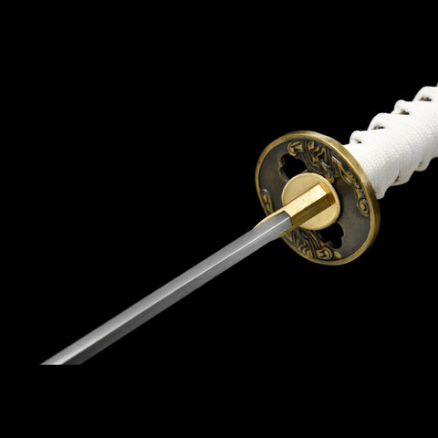 Dante Devil May Cry 3 Katana Sword Yamato 1095 High Carbon Steel Copper Fittings Clay Tempered Tsuba Fitting SL-1284-U COOLKATANA 15