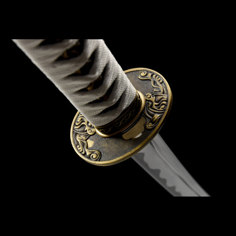Dante Devil May Cry 3 Katana Sword Yamato 1095 High Carbon Steel Copper Fittings Clay Tempered Tsuba Fitting SL-1284-U COOLKATANA 14