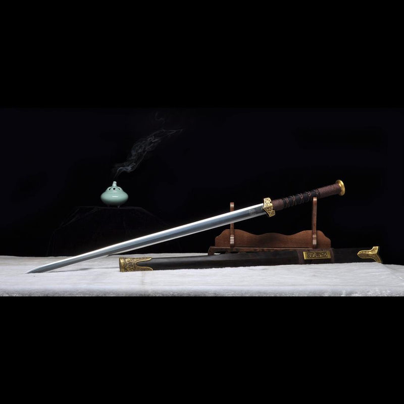 Handmade Chinese Sword Warring States BenChu Jian Folded Steel Eight-S 
