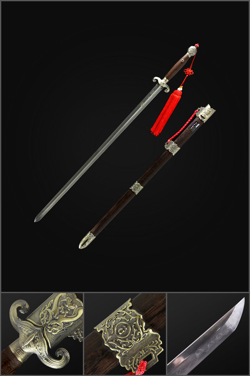 Handgefertigtes chinesisches Schwert Universe Tai Chi Jian Edelstahl Soft Sword Longquan Sword - COOLKATANA 