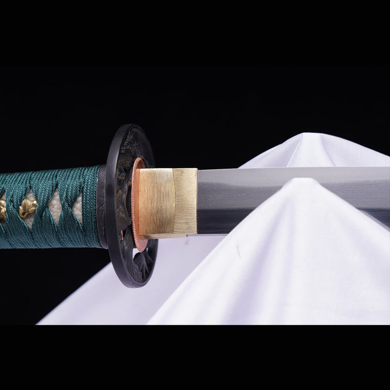Handgeschmiedetes japanisches Wakizashi-Schwert 1095 High Carbon Steel Sashikomi A+ Polishing Grade Clay Tempered – COOLKATANA 