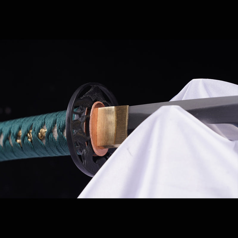 Handgeschmiedetes japanisches Wakizashi-Schwert 1095 High Carbon Steel Sashikomi A+ Polishing Grade Clay Tempered – COOLKATANA 