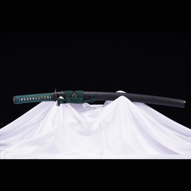Handgeschmiedetes japanisches Wakizashi-Schwert 1095 High Carbon Steel Sashikomi A+ Polishing Grade Clay Tempered – COOLKATANA 