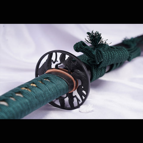 Hand Forged Japanese Wakizashi Sword 1095 High Carbon Steel Sashikomi A+ Polishing Grade Clay Tempered-COOLKATANA-ZS-0008-U