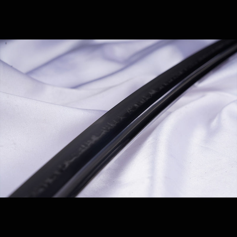 Handgeschmiedetes japanisches Samurai-Katana-Schwert T8-Stahlklinge Wasserhärtende Eisen-Tsuba - COOLKATANA 