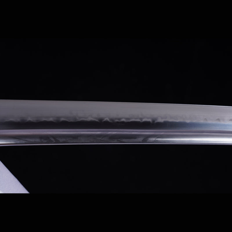 Handgeschmiedetes japanisches Samurai-Katana-Schwert T8-Stahlklinge Wasserhärtende Eisen-Tsuba - COOLKATANA 