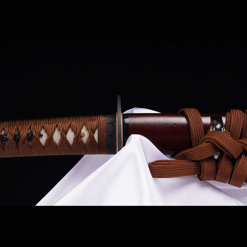 Hand Forged Japanese Samurai Katana Sword Folded Steel Sashikomi A+ Polishing Grade Full Tang 