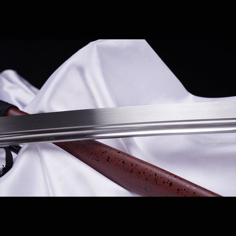 Hand Forged Japanese Samurai Katana Sword Manganese Steel Blade Oil Qu 