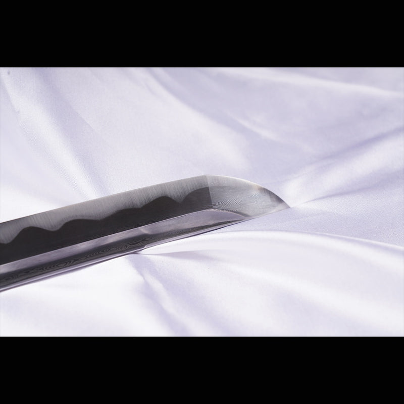 Handgeschmiedetes japanisches Samurai-Katana-Schwert Gefaltete Stahlklinge Ölabschreckung Full Tang - COOLKATANA 
