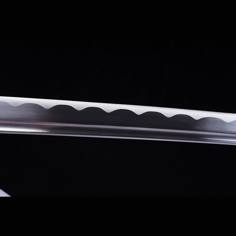 Handgeschmiedetes japanisches Samurai-Katana-Schwert, Klinge aus 1045er-Stahl, ölgehärtete Tsuba-Legierung 