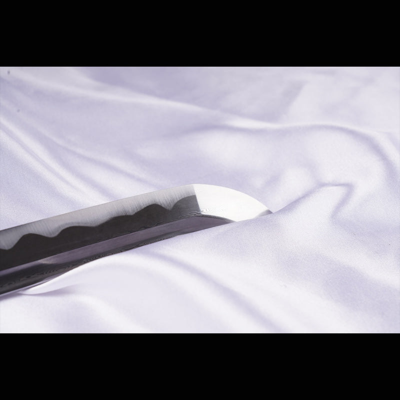 Handgeschmiedetes japanisches Samurai-Katana-Schwert Gefaltete Stahlklinge Ölabschreckung Full Tang - COOLKATANA 