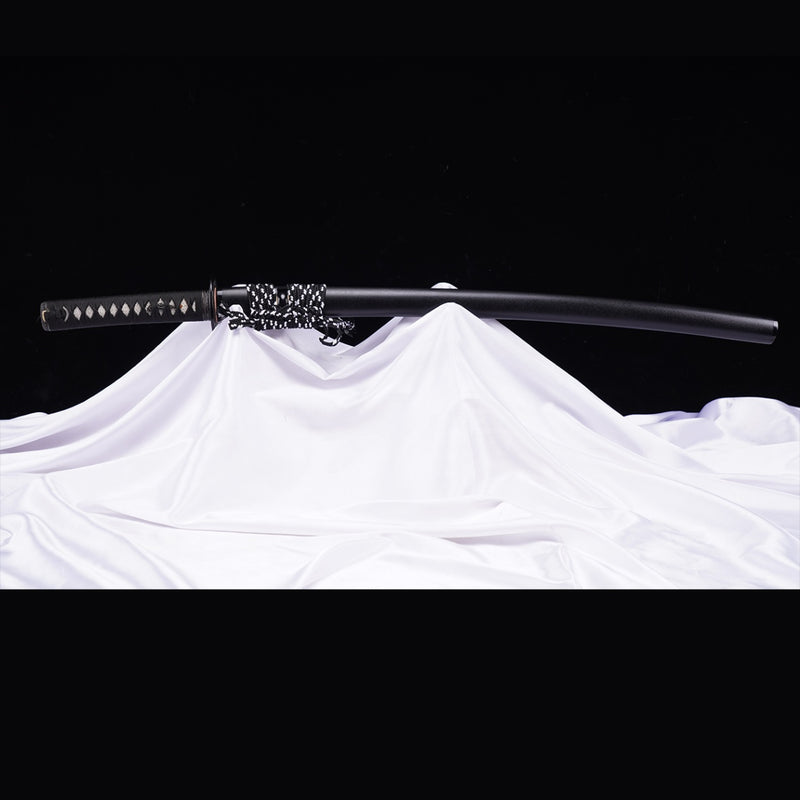 Handgeschmiedetes japanisches Samurai-Katana-Schwert S7-Werkzeugstahl Vakuum + kryogene Tsuba aus Eisen - COOLKATANA 