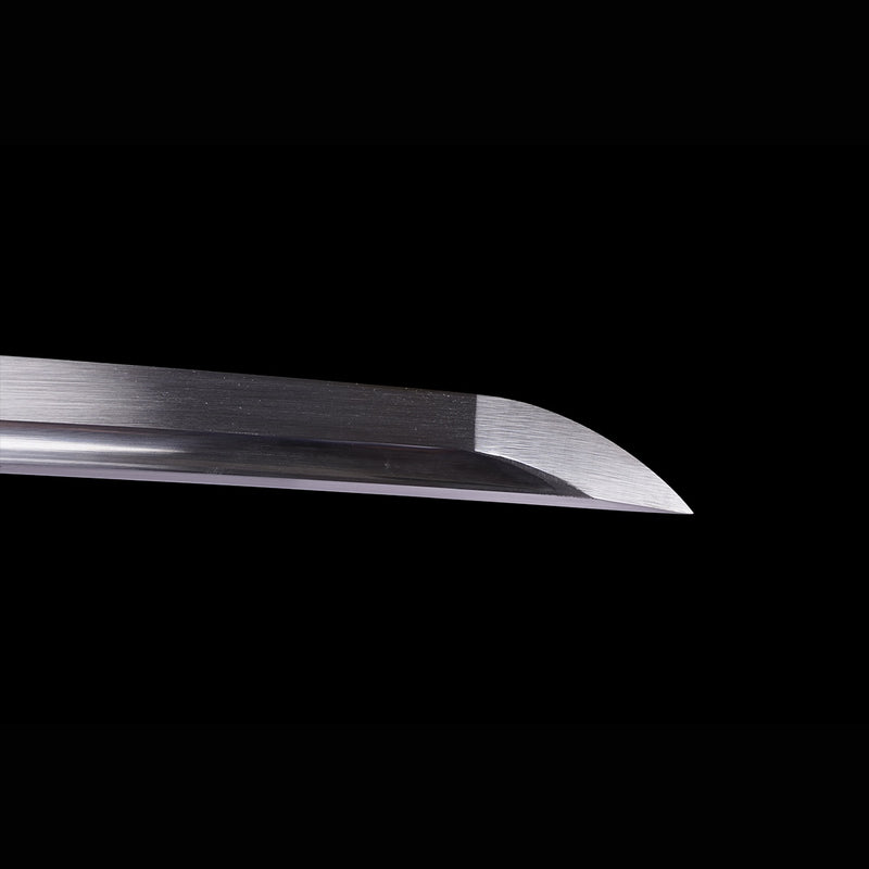 Handgeschmiedetes japanisches Samurai-Schwert Manganstahlklinge Echter Rochenhautgriff Messing Tsuba - COOLKATANA 