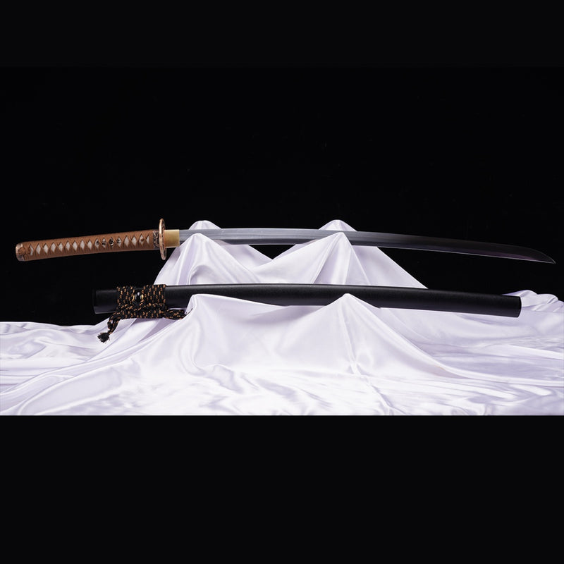 Hand Forged Japanese Samurai Katana Sword High Manganese Steel Oil Que 