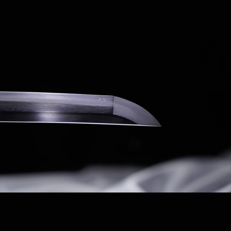 Handgeschmiedetes japanisches Samurai-Katana-Schwert, gefalteter Stahl, Sashikomi A+, Poliergrad, Ton, gehärtet – COOLKATANA 
