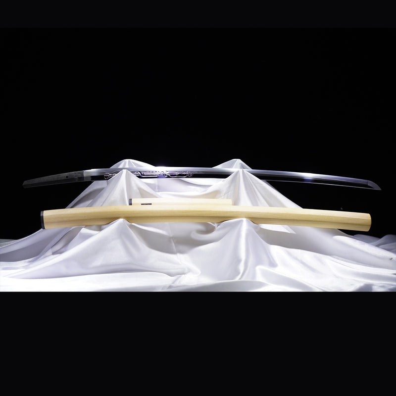 Handgeschmiedetes japanisches Samurai-Schwert Myoho Muramasa mit handgeschnitztem Saya gefaltetem Stahl aus gehärtetem Ton – COOLKATANA 