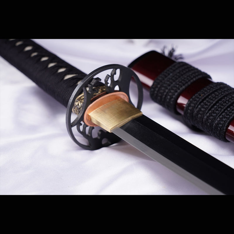 Hand Forged Japanese Samurai Katana Sword LD Steel Blade Vacuum+Cryoge 