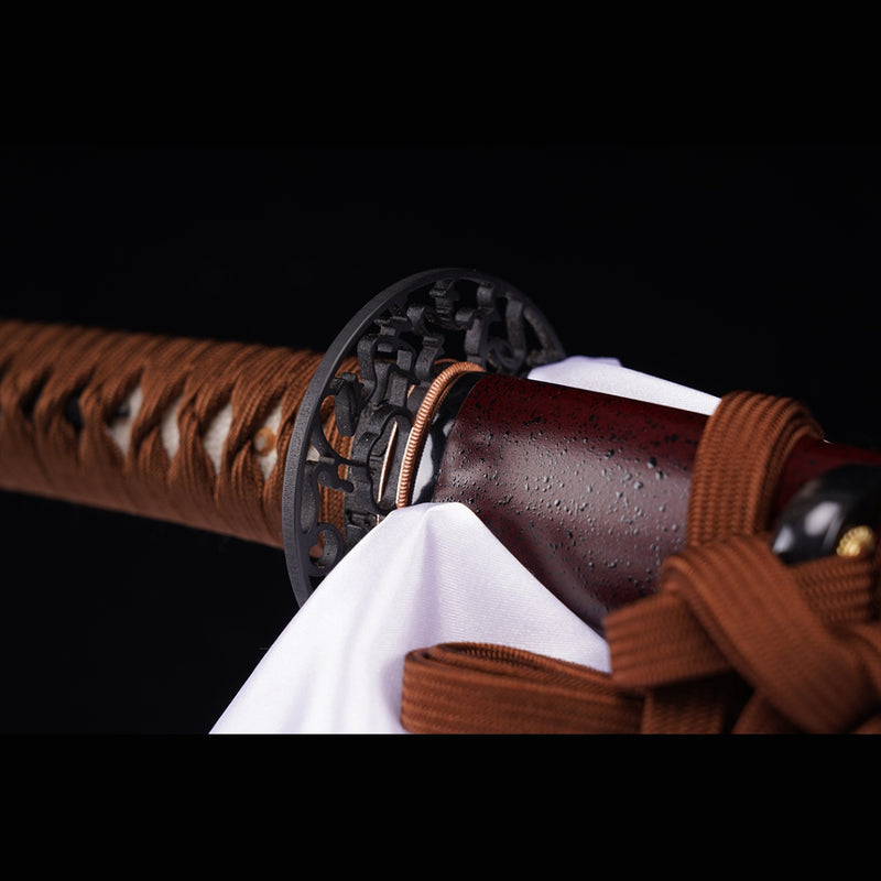 Hand Forged Japanese Samurai Katana Sword Folded Steel Sashikomi A+ Polishing Grade Full Tang 