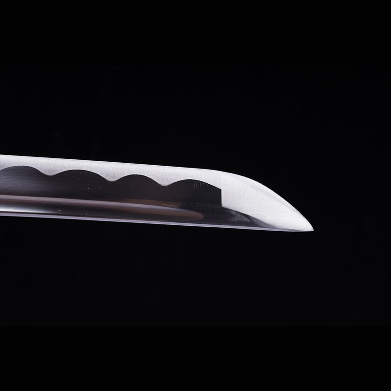 Handgeschmiedetes japanisches Samurai-Katana-Schwert, Klinge aus 1045er-Stahl, ölgehärtete Tsuba-Legierung 