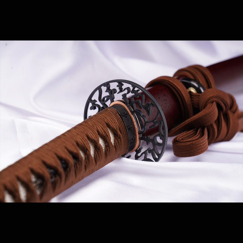 Hand Forged Japanese Samurai Katana Sword Folded Steel Sashikomi A+ Polishing Grade Full Tang 