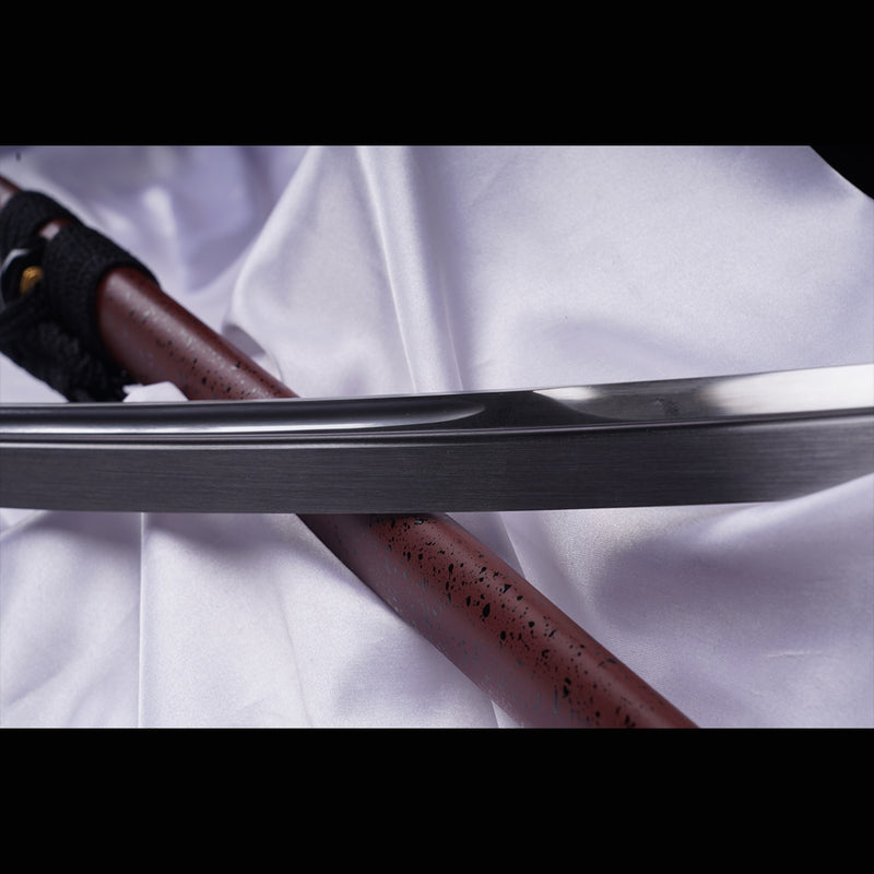 Hand Forged Japanese Samurai Katana Sword Manganese Steel Blade Oil Qu 