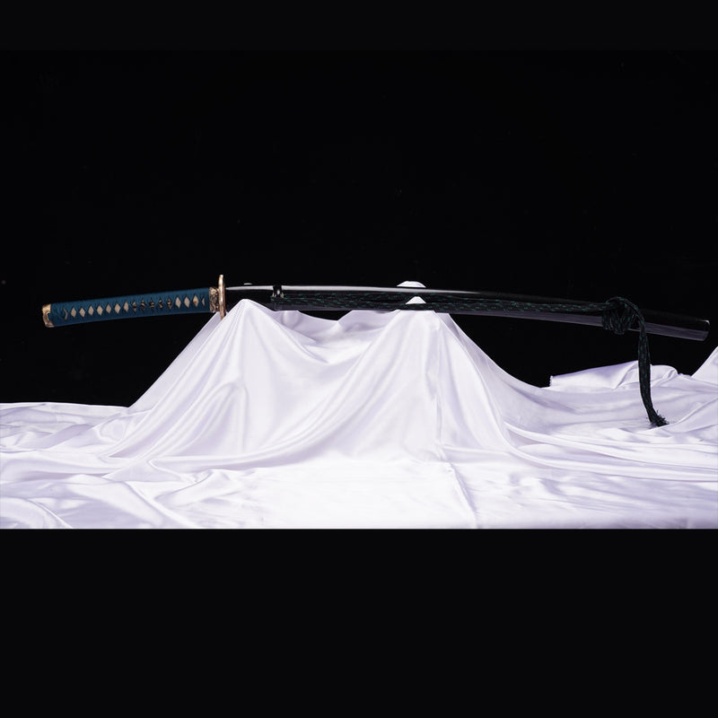 Hand Forged Japanese Samurai Sword High Manganese Steel Oil Quenching  