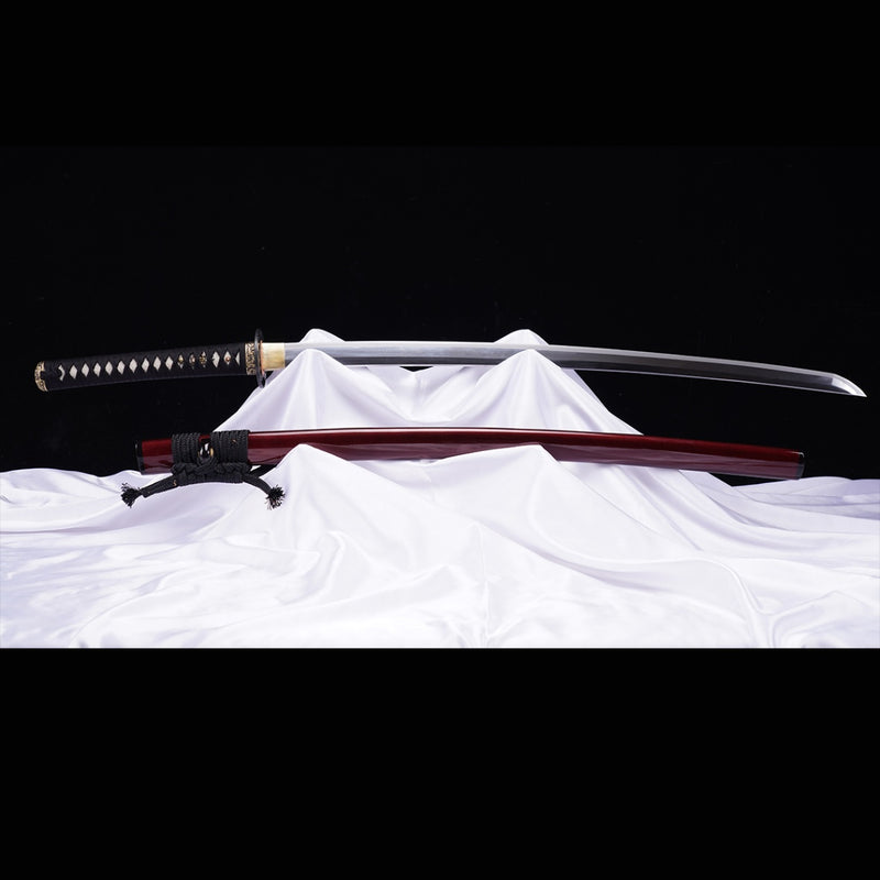Hand Forged Japanese Samurai Katana Sword LD Steel Blade Vacuum+Cryoge 