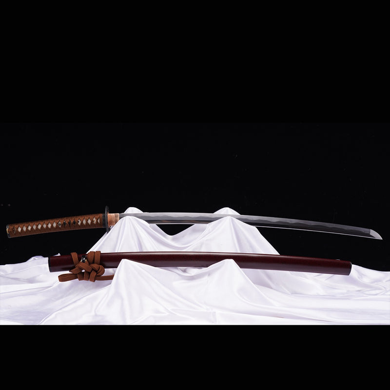 Hand Forged Japanese Samurai Katana Sword Folded Steel Sashikomi A+ Polishing Grade Full Tang 