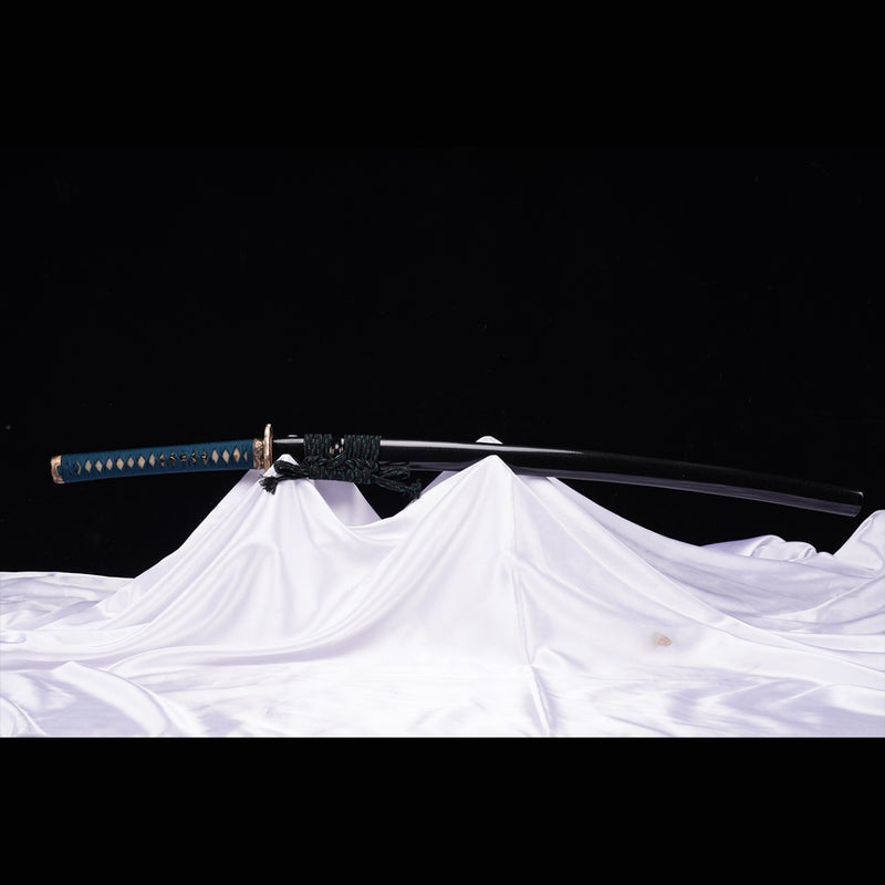 Hand Forged Japanese Samurai Sword High Manganese Steel Oil Quenching  