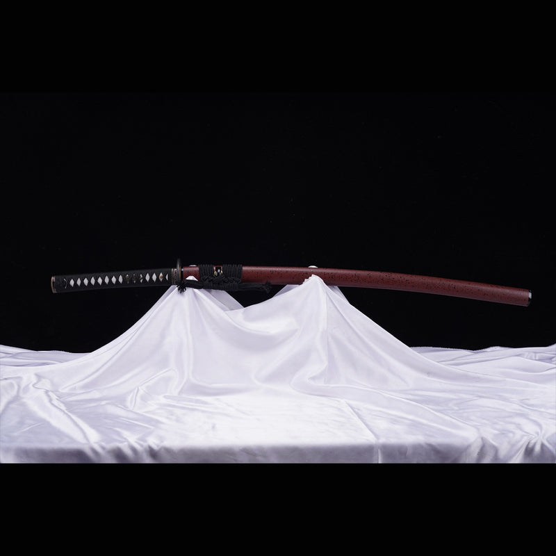 Hand Forged Japanese Samurai Katana Sword Manganese Steel Blade Oil Qu 