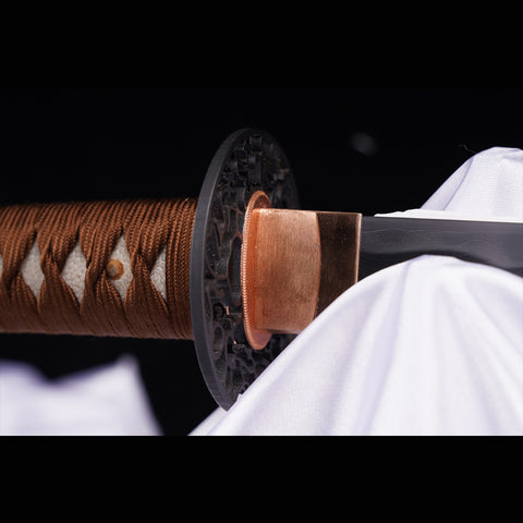 Hand Forged Japanese Samurai Katana Sword Folded Steel Sashikomi A+ Polishing Grade Full Tang-COOLKATANA-ZS-0001-U-1-U