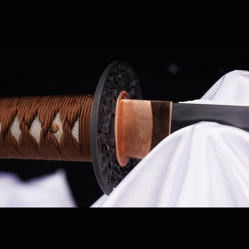 Hand Forged Japanese Samurai Katana Sword Folded Steel Sashikomi A+ Polishing Grade Full Tang 