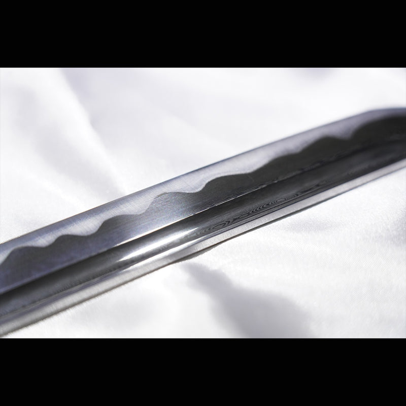 Handgeschmiedetes japanisches Samurai-Katana-Schwert Gefaltete Stahlklinge Ölabschreckung Full Tang - COOLKATANA 