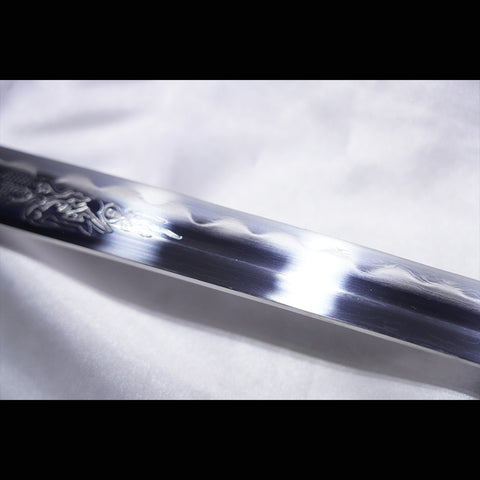 Hand Forged Japanese Samurai Sword Folded Steel Clay Tempered Gold Plated Copper/Silver Plated Copper Tsuba-COOLKATANA-ZS-0029-U