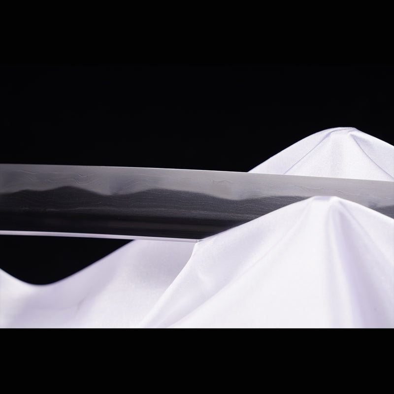 Hand Forged Japanese Samurai Katana Sword Folded Steel Sashikomi A+ Polishing Grade Full Tang 