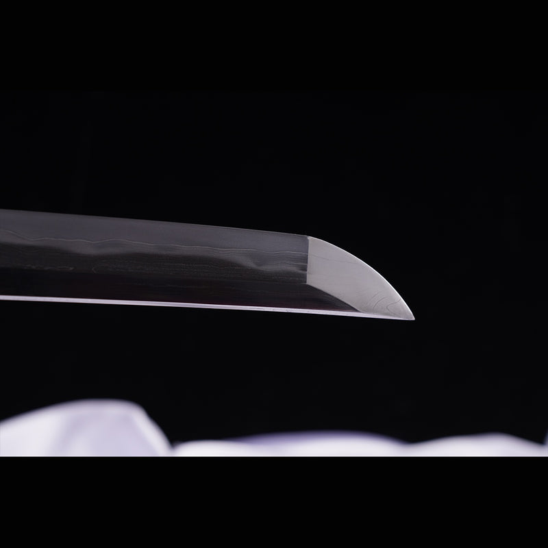 Hand Forged Japanese Samurai Katana Sword Folded Steel Sashikomi A+ Polishing Grade Full Tang 