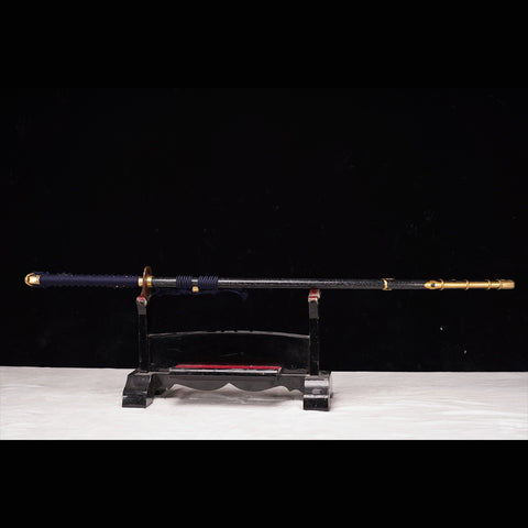 Hand Forged Japanese Samurai Katana Sword Folded Steel Sashikomi A+ Polishing Grade Clay Tempered-COOLKATANA-ZS-0016-U