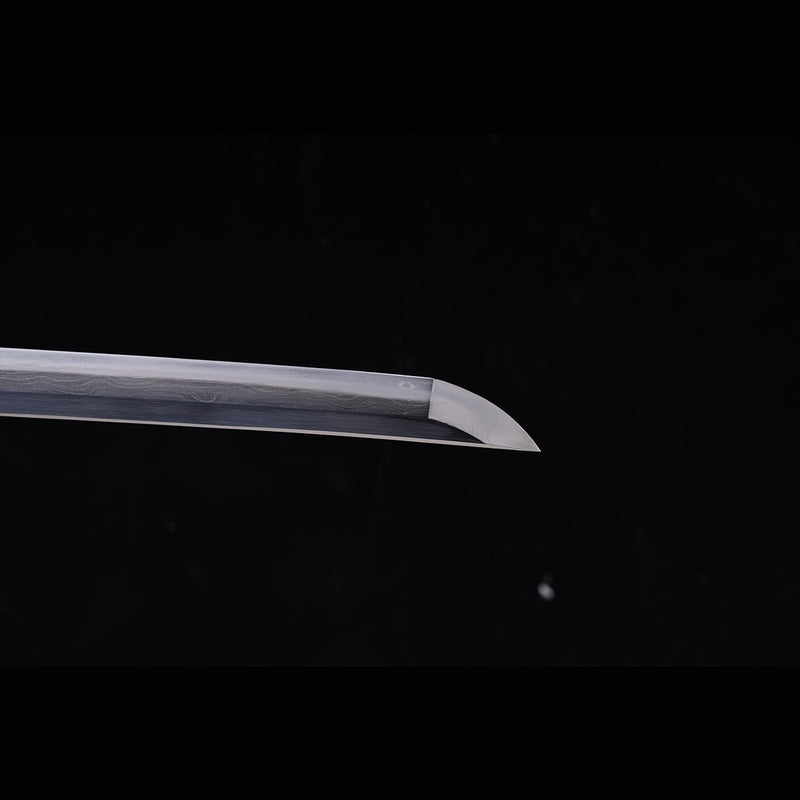 Handgeschmiedetes japanisches Samurai-Katana-Schwert, gefalteter Stahl, Sashikomi A+, Poliergrad, Ton, gehärtet – COOLKATANA 