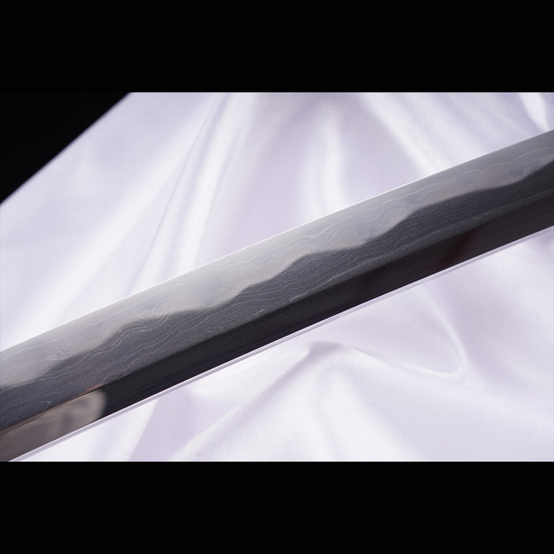 Hand Forged Japanese Samurai Katana Sword Folded Steel Sashikomi A+ Polishing Grade Full Tang 
