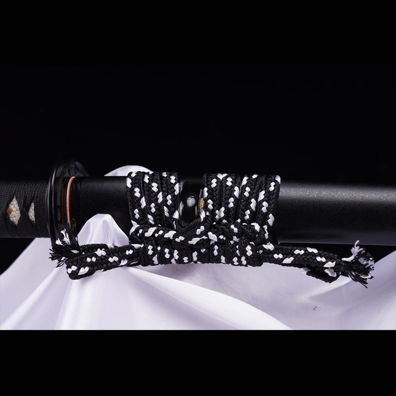 Handgeschmiedetes japanisches Samurai-Katana-Schwert S7-Werkzeugstahl Vakuum + kryogene Tsuba aus Eisen - COOLKATANA 