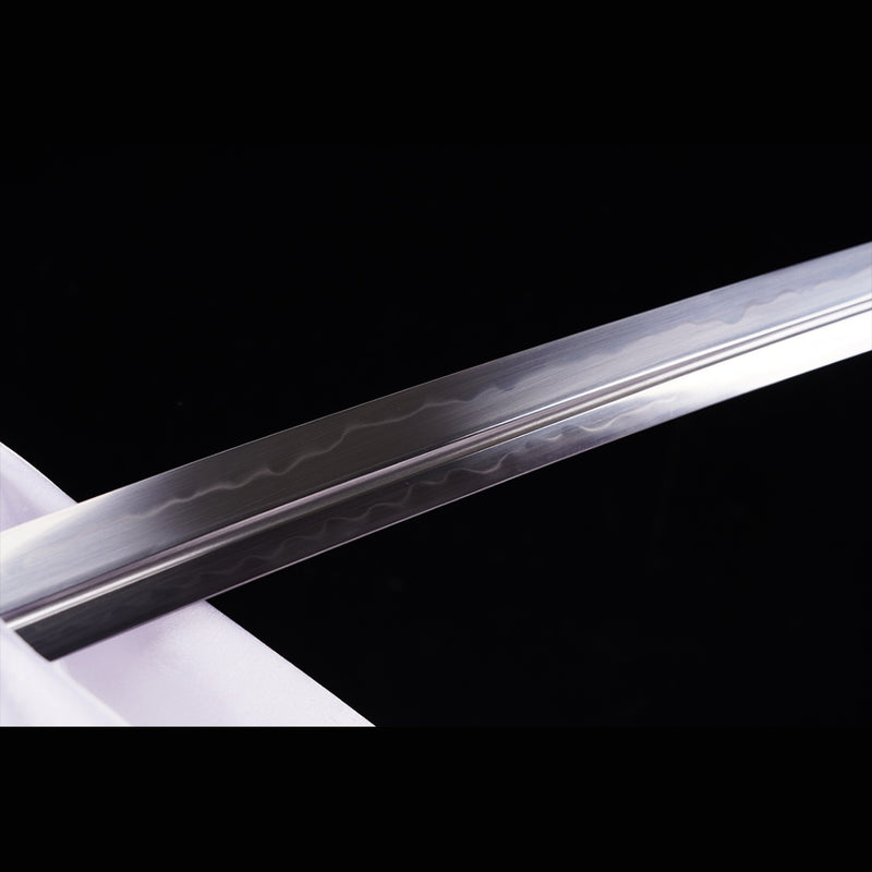 Hand Forged Japanese Samurai Katana Sword T8 Tool Steel Blade Clay Tem 