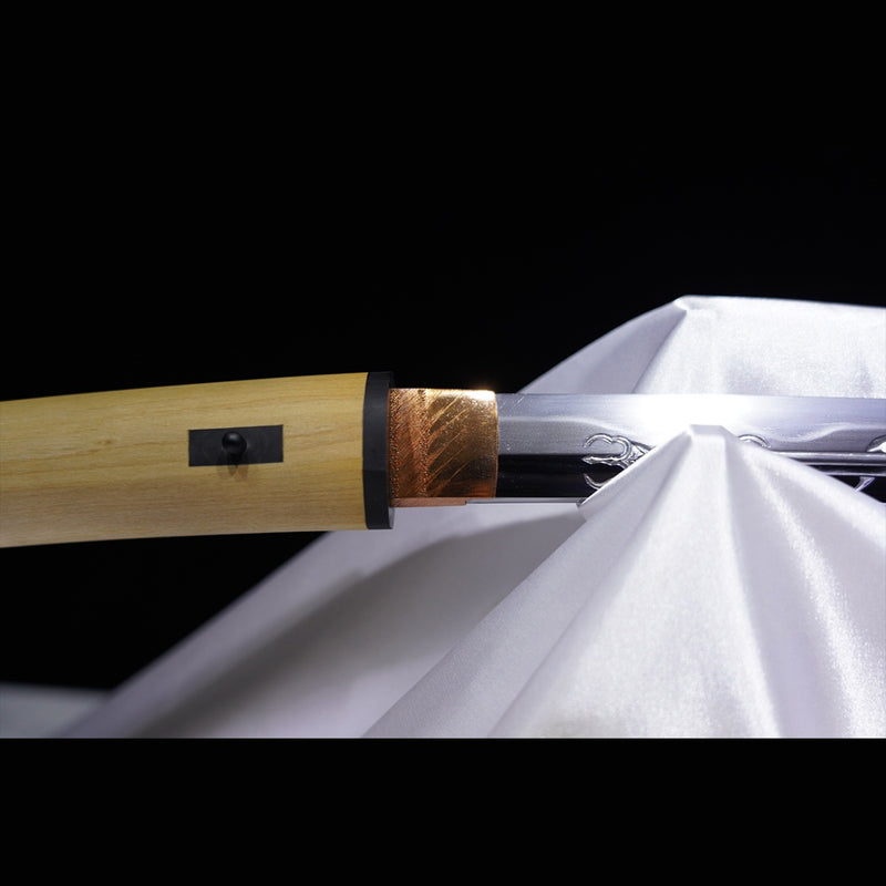 Handgeschmiedetes japanisches Samurai-Schwert Myoho Muramasa mit handgeschnitztem Saya gefaltetem Stahl aus gehärtetem Ton – COOLKATANA 