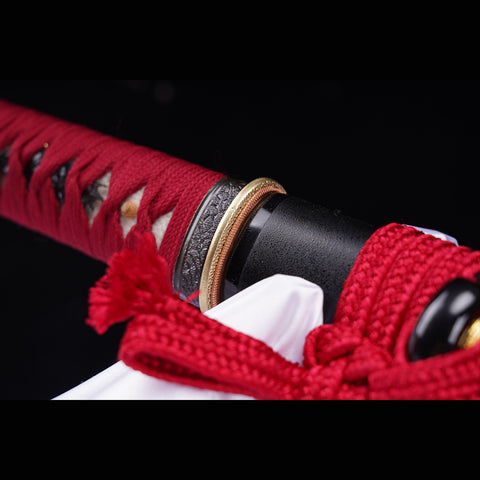 Hand Forged Odachi Japanese Samurai Long Sword Manganese Steel Blade Oil Quenching Brass Tsuba-COOLKATANA-ZS-0073-U